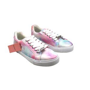 NWT•Juicy Couture metallic Tiedye Sneakers sz 6.5